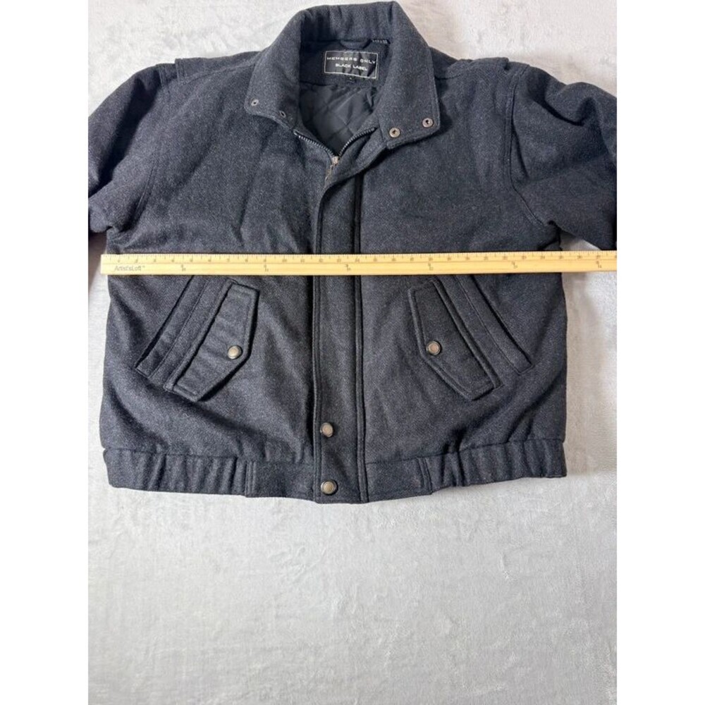 Members only wool blend bomber jacket size large - Picture 3 of 8